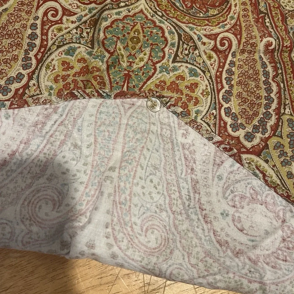 Waverly Home Classics Swept Away Valance Pointed Yellow‎ Paisley 50x20